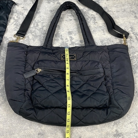 Marc Jacobs Quilted Nylon Baby Diaper Bag Travel Commute Duffle Black - Picture 7 of 16